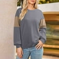 thumbnail image 1 of Womens Sweatshirts Cotton Crew Neck Casual Long Sleeve Pullover Tops Gray M, 1 of 6
