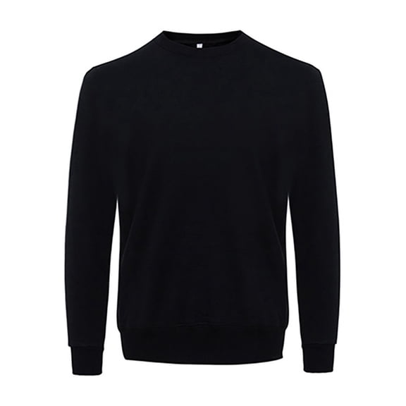 Womens Sweatshirts Crew Neck Solid Color Pullover Loose Fit Comfy Long Sleeve Tops