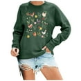 thumbnail image 1 of Womens Sweatshirts Long Sleeve Graphic Printed Crew Neck Tops Fall Fashion 2025 Pullover Sweaters Winter Clothes, 1 of 3