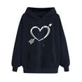 thumbnail image 1 of Womens Sweatshirts Plus Size Hoodie Winter Pullover Long Sleeved Sweatshirt Black S, 1 of 4