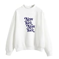 thumbnail image 1 of Womens Sweatshirts Plus Size Long Sleeve Round Neck Printed Causal Sweatshirts White S, 1 of 2