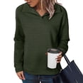 thumbnail image 1 of Womens Sweatshirts Plus Size Long Sleeve Turn Down Collar Oversized Sweatshirts Pullover Fall Trendy Clothes,Tops for Women, 1 of 6