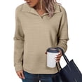 thumbnail image 1 of Womens Sweatshirts Plus Size Long Sleeve Turn Down Collar Oversized Sweatshirts Pullover Fall Trendy Clothes,Tops for Women, 1 of 6