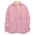 thumbnail image 1 of Womens Sweatshirts - Trendy Long Sleeve Oversized Pullover Tops, Fall Fashion Half Button Henley Neck Sweaters Clothes, 1 of 3