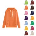 thumbnail image 1 of Womens Sweatshirts Women's Solid Color Sweatshirt Fashionable Women's Hooded Solid Color Sweatshirt With Pocket Casual Style & Comfortable Fit, 1 of 3