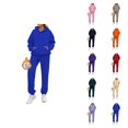 thumbnail image 1 of Womens Sweatsuits 2 Piece Set 2026 Winter Fashion Lined Basic Hoodie and Joggers Sweatpants Matching Set, 1 of 3