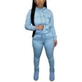 thumbnail image 1 of Womens Sweatsuits 2 Piece Set, Long Sleeve Pullover Oversized Hoodie and Jogger Sweatpants with Pockets, 1 of 6