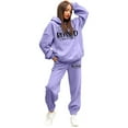 thumbnail image 1 of Womens Sweatsuits 2 Piece Set Oversized Sweatshirt And Sweatpants Athletic Comfortable Tracksuit For Womens Activewear Light L, 1 of 4