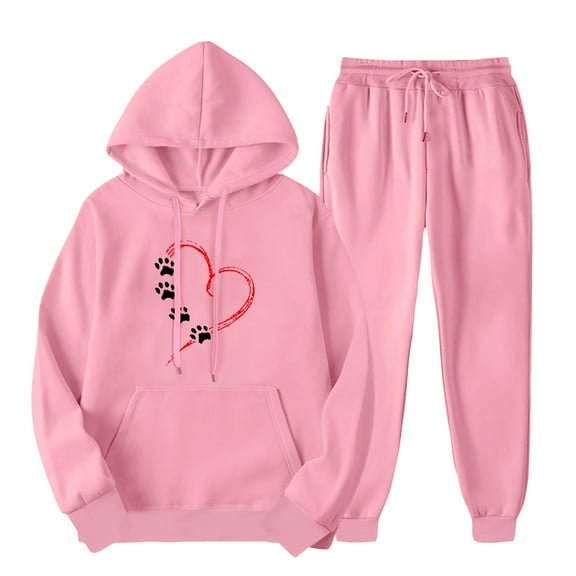 Womens Sweatsuits 2 Piece Set XxlOutfits Tracksuits Long Sleeve Pullover Hoodies Sweatshirt Coat And Sweatpants Suit