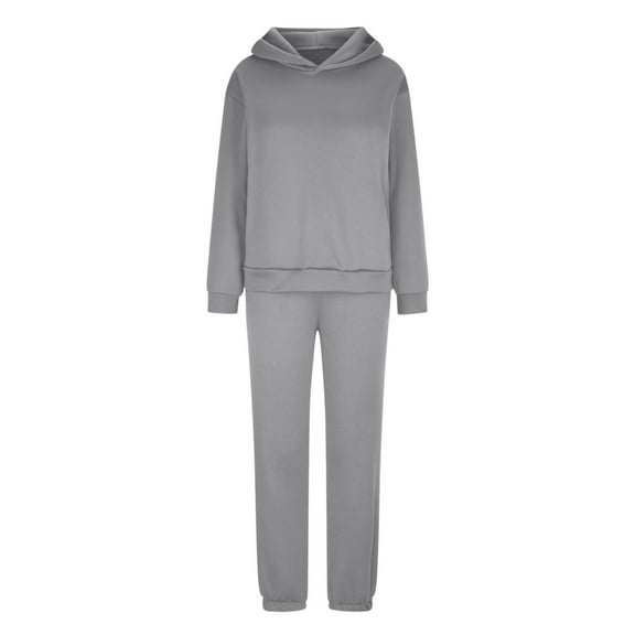 Womens Sweatsuits Set Usmixi 2 Pieces Hoodies Top Sets Women Winter Warm Fleece Hooded Sweatshirt and Jogger Sweatpant Matching Lounge Set Tracksuits Set with Pocket