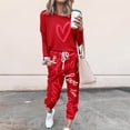 thumbnail image 1 of Womens Sweatsuits Valentines Day Love Heart Print 2 Piece Outfits Cute Long Sleeve Pullover and Jogger Pants Sets,Lounge Sets Two Piece Women Sweat Suits 2024 Clearance Sale, 1 of 6