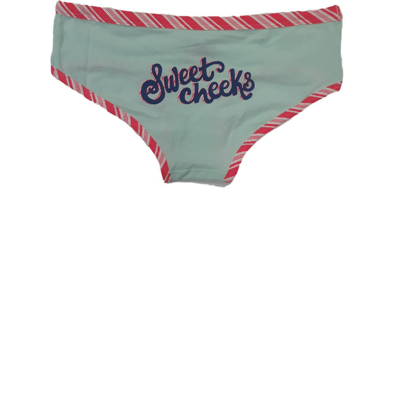 Womens Sweet Cheeks Light Blue Neon Pink Bikini Breif Underwear Panties  Panty