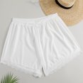 thumbnail image 1 of Womens Swim Bottoms Plus Size Under $10 Stretch Solid High Waist Drawstring Lace Beach Conservative Swimming Shorts, 1 of 5
