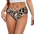 thumbnail image 1 of Womens Swim Bottoms Women's Leopard Bikini Bottom Front Swimsuit Ruched Bathing Suit Bottoms Brown XXL, 1 of 5
