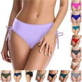 thumbnail image 1 of Womens Swim Shorts Bikini Bottoms Full Coverage Purple Mid Rise Swim Bottoms Women's Bikini Swimsuits, 1 of 5