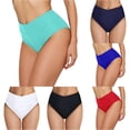 thumbnail image 1 of Womens Swim Shorts Full Coverage Bikini Bottom Mint Green Mid Rise Swim Bottoms Swim Suit For Women, 1 of 5