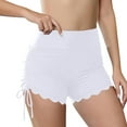 thumbnail image 1 of Womens Swim Shorts Summer 2026 High Waisted Swimsuit Shorts Side Ruched Tankini Swim Bottom Board Shorts, 1 of 3