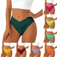 thumbnail image 1 of Womens Swim Shorts Swimsuit Bottoms Full Coverage Dark Green Mid Rise High Leg Bikini Bottom Bathing Suit Bottoms, 1 of 6