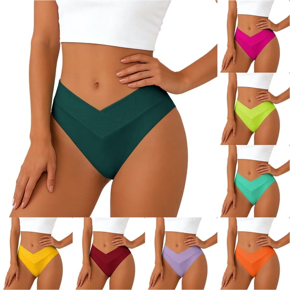 Womens Swim Shorts Swimsuit Bottoms Full Coverage Dark Green Mid Rise High Leg Bikini Bottom Bathing Suit Bottoms