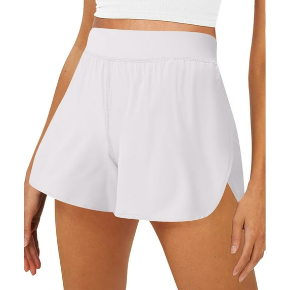 Womens Swim Shorts Thletic 2 In 1 Skirt Style Breathable Loose Fit Swimming Sports Activity Swimsuit