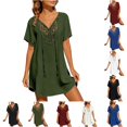 thumbnail image 1 of Womens Swimsuit Cover Up Green Swimwear V Neck Bathing Suit Beach Dress Coverup Bathing Suit Crochet Summer Trendy, 1 of 6