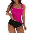 thumbnail image 1 of Womens Swimsuit Tankini Bathing Suits Two Piece Full Coverage Slim Swim Suits with High Waisted Bottom Swimsuit Sets, 1 of 4