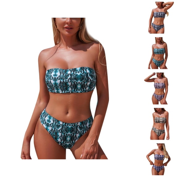 Womens Swimsuits Floral Print Tankini Bikini Separates Two Piece Bathing Suits for Beach Vacation