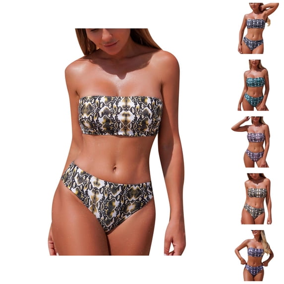 Womens Swimsuits Floral Print Tankini Bikini Separates Two Piece Bathing Suits for Beach Vacation