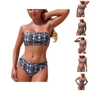 Womens Swimsuits Floral Print Tankini Bikini Separates Two Piece Bathing Suits for Beach Vacation