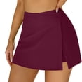 thumbnail image 1 of Swimsuit For Women Swim Skirts Split Skirt Built In Swim Shorts High Waist Bathing Suit Bottoms For Sports Yoga Shorts Skirt Swimbottom, 1 of 8