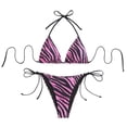 thumbnail image 1 of Womens Swimsuits Leopard Print Spaghetti Strap Separates Bikinis Pink Womens Bathing Suits S, 1 of 3