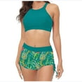 thumbnail image 1 of Womens Swimsuits Pimelu Bathing Suit for Women Bikini Set Two Piece Bathing Suits for Women Summer Beach Pool Party Swimwear Fashion Floral Print Ladies Girls High Waist Swimsuit, 1 of 4