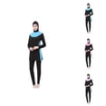 thumbnail image 1 of Womens Swimsuits UPF 50+ Sun Protection Hooded Rash Guard with Swim Shorts Long Sleeve Bathing Suit for Beach Surfing and Outdoor Activities, 1 of 5