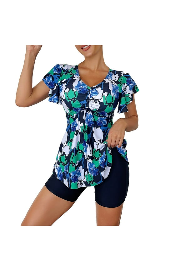 Womens Swimwear Bathsuit High Cut Bottom Hort Bottom Workout Clothes for Women,D,XL