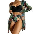 thumbnail image 1 of Womens Swimwear Cover Ups Sexy Open Front Beach Bikini Swimsuit Kimono Cardigan Cover Up Long Flowy Beachwear Striped Skirt Set Women plus Size Swimsuits Women 4x Swim Suit Swimsuits for Women with, 1 of 9