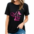 thumbnail image 1 of Womens T Shirt I Wear Pink for My Mom Breast Cancer Awareness Supporter Shirts Black 2X-Large, 1 of 5