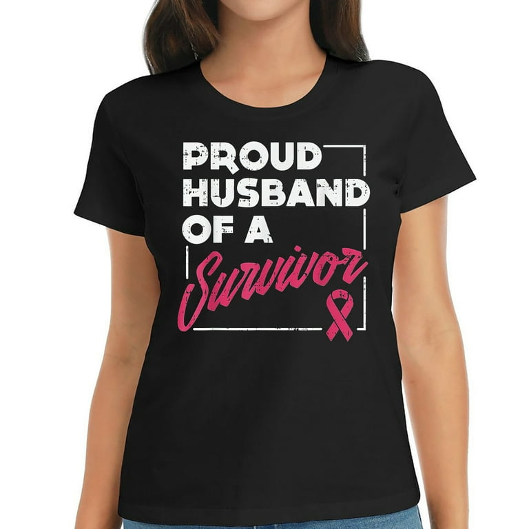 Breast Cancer Shirt Proud Husband Of A Survivor Gift Breast Cancer Shirt Proud Husband Of A Survivor Gift