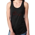 thumbnail image 1 of Womens T-Shirt Rhinestone Bling Black Tee Diva Fashion Red Sparkle Tank Racer Back XX-Large, 1 of 2
