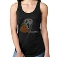 thumbnail image 1 of Womens T-Shirt Rhinestone Bling Black Tee Ghost Pumpkin Halloween Tank Racer Back XX-Large, 1 of 2