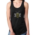 thumbnail image 1 of Womens T-Shirt Rhinestone Bling Black Tee HoneyBee Sparkle  Tank Racer Back X-Large, 1 of 2
