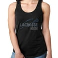 thumbnail image 1 of Womens T-Shirt Rhinestone Bling Black Tee Lacrosse Sport Mom Sparkle Tank Racer Back Large, 1 of 2