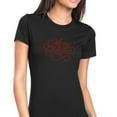 thumbnail image 1 of Womens T-Shirt Rhinestone Bling Black Tee Merry Christmas Red Crew Neck XX-Large, 1 of 2