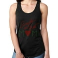 thumbnail image 1 of Womens T-Shirt Rhinestone Bling Black Tee Simpy the Best Mom Red Sparkle Tank Racer Back Large, 1 of 2