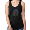 thumbnail image 1 of Womens T-Shirt Rhinestone Bling Black Tee Thanksgiving Turkey Tank Racer Back Small, 1 of 2