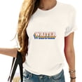 thumbnail image 1 of Womens T Shirt Writer Vintage Women's Graphic Tee for Casual Parties - Perfect Gift for Christmas Halloween and Birthdays White, 1 of 5