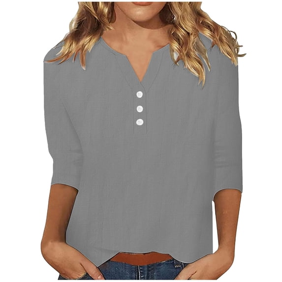 Womens T Shirts 2026 Short Sleeve V-Neck Shirts Cute Fit Summer Casual Tee Tops S-XXL
