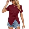 thumbnail image 1 of Womens T Shirts Crew NeckShort Sleeves Lightweight Spring Clothes Womens Top, 1 of 4