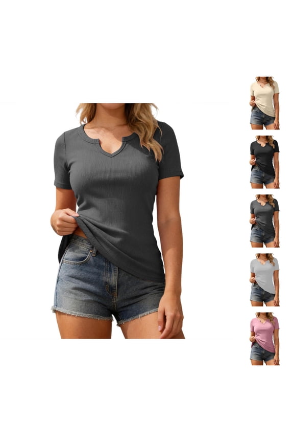 Womens T Shirts Everyday Womens T Shirt Lightweight Breathable Seamless Relaxed Fit Classic Solid Tee