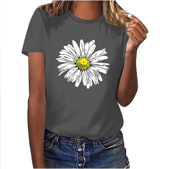 Womens T Shirts Graphic Animals Generic Blouses for Women Women Fashion Tops 2025 Solid Color Tshirts