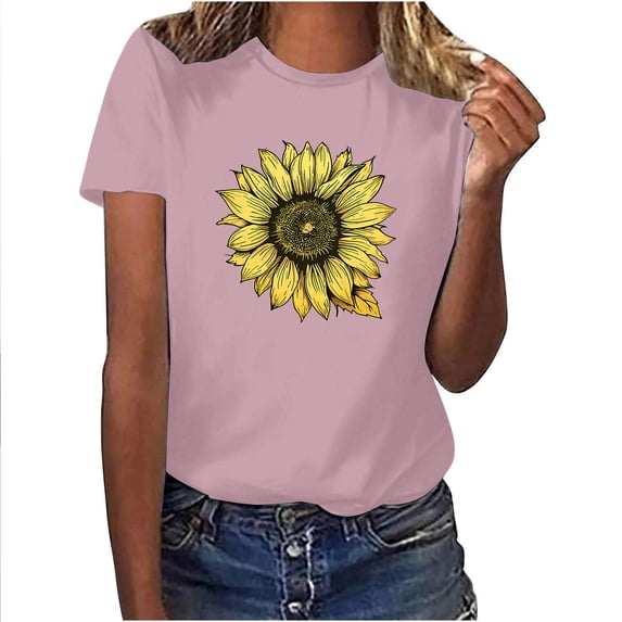 Womens T Shirts Graphic Funny Basic Fitted Tees Womens Summer Tops Dressy Casual Sexy Solid Color Tshirts